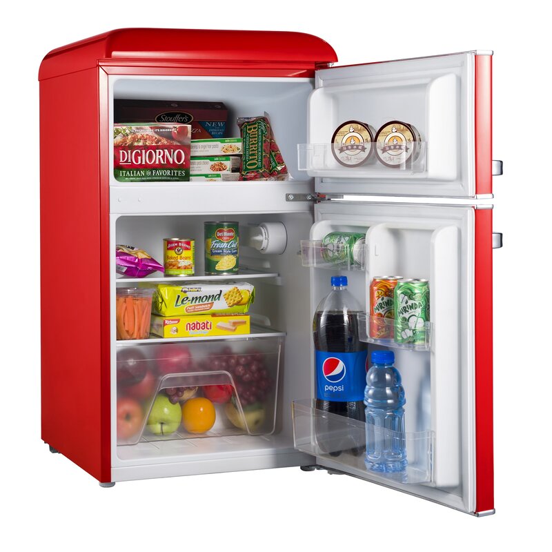 Galanz Retro 3.1 cu. ft. Freestanding Mini Fridge with Freezer & Reviews